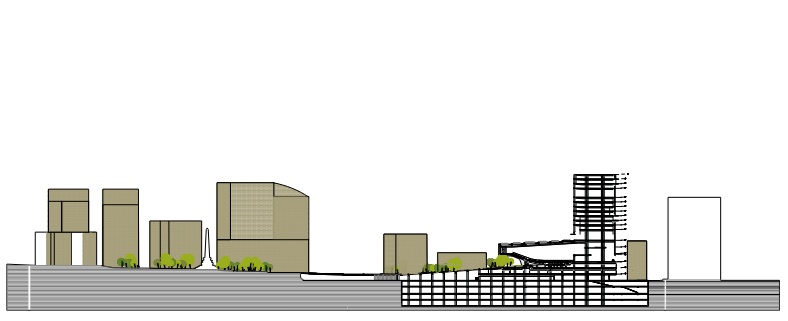 Long architectural section