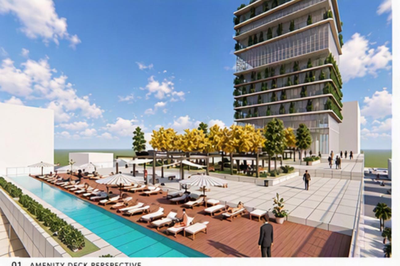 Landscaped amenity deck